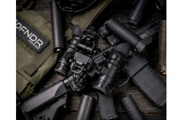 Image of ATN PS31-HPT Dual Tube Night Vision Goggle/Binocular BNVD 51 FOV, 64-68lp/mm, 23-25 SNR - White Phosphor, Black, NVGOPS315HPW