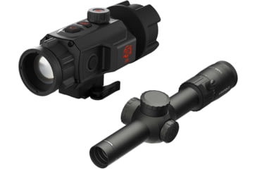 Image of ATN TICO 6 1x25mm Thermal Clip On and Leupold Mark 4HD 1-4.5x24 Rifle Scope BDC