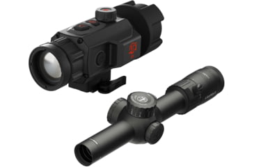 Image of ATN TICO 6 1x35mm Thermal Clip On and Leupold Mark 4HD 1-4.5x24 Rifle Scope TMR