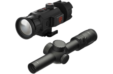 Image of ATN TICO 6 1x50mm Thermal Clip On and Leupold Mark 4HD 1-4.5x24 Rifle Scope BDC
