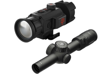 Image of ATN TICO 6 1x50mm Thermal Clip On and Leupold Mark 4HD 1-4.5x24 Rifle Scope TMR