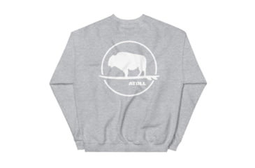 Image of Atoll Board Co Atoll Boards Circular Logo Crew Neck Sweatshirt - Sport Grey, S - Sport Grey,S, 627AC311C2695Sport-Grey-S
