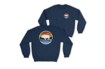 Image of Atoll Board Co Atoll Boards Landscape Crew Neck Sweatshirt - Indigo Blue, XL - Indigo Blue,XL, SQ2767248