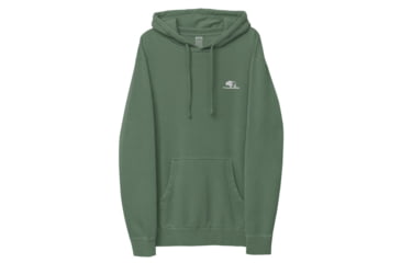 Image of Atoll Board Co Atoll Embroidered Pigment-Dyed Unisex Hoodie - Pigment Alpine Green, L - Pigment Alpine Green,L, 628E8E910173EPigment-Alpine-Green-L
