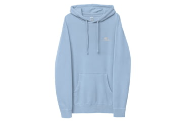 Image of Atoll Board Co Atoll Embroidered Pigment-Dyed Unisex Hoodie - Pigment Light Blue, S - Pigment Light Blue,S, 628E8E910173EPigment-Light-Blue-S