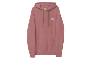 Image of Atoll Board Co Atoll Embroidered Pigment-Dyed Unisex Hoodie - Pigment Maroon, L - Pigment Maroon,L, 628E8E910173EPigment-Maroon-L