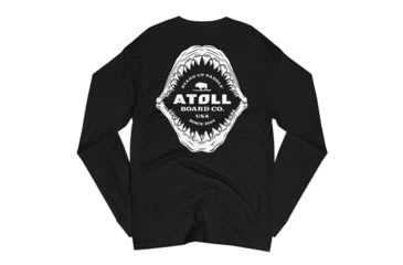 Image of Atoll Board Co Mens Champion Long Sleeve Shirt with Atoll Shark Graphic - XL - XL, 648747B84F2C3XL