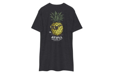 Image of Atoll Board Co Mens Heavyweight Tee with Atoll Pineapple Head Graphic - Charcoal Heather, 4XL - Charcoal Heather,4XL, 6494C46A3D775Charcoal-Heather-4XL