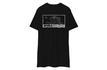 Image of Atoll Board Co Mens Heavyweight Tee with Atoll Republic Design - Black, M - Black,M, 628FFB0CE49E7Black-M