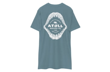 Image of Atoll Board Co Mens Heavyweight Tee With Atoll Shark Fossil Graphic - Agave, XL - Agave,XL, 6487450E4BE07Agave-XL