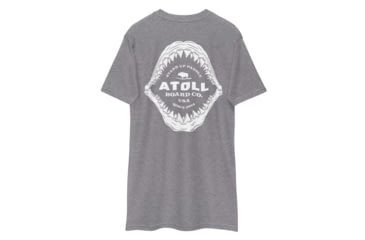 Image of Atoll Board Co Mens Heavyweight Tee With Atoll Shark Fossil Graphic - Carbon Grey, M - Carbon Grey,M, 6487450E4BE07Carbon-Grey-M