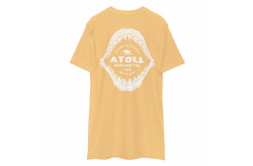 Image of Atoll Board Co Mens Heavyweight Tee With Atoll Shark Fossil Graphic - Vintage Gold, 3XL - Vintage Gold,3XL, 6487450E4BE07Vintage-Gold-3XL