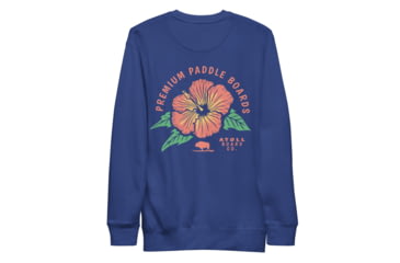 Image of Atoll Board Co Premium Crew Neck Sweatshirt with Atoll Paddle Board Island Flower Graphic - Team Royal, 2XL - Team Royal,2XL, 6441992434D68Team-Royal-2XL