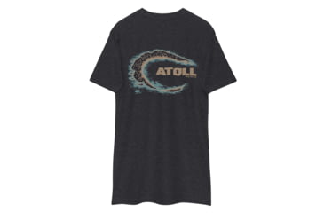 Image of Atoll Board Co Premium Heavyweight Tee with Atoll Island Graphic - Charcoal Heather, 3XL - Charcoal Heather,3XL, 637BD6D4C0913Charcoal-Heather-3XL