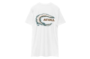 Image of Atoll Board Co Premium Heavyweight Tee with Atoll Island Graphic - White, S - White,S, 637BD6D4C0913White-S