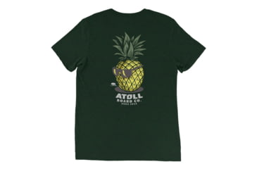 Image of Atoll Board Co Tri Blend Tee with Atoll Pineapple Head Graphic - Emerald Triblend, XL - Emerald Triblend,XL, 6494C60F31920Emerald-Triblend-XL