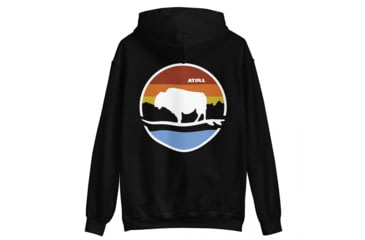 Image of Atoll Board Co Unisex Box Hoodie with Atoll Landscape Graphic - Black, 5XL - Black,5XL, 62CEF7DDDE2C2Black-5XL
