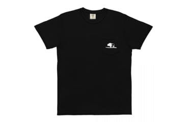 Image of Atoll Board Co Unisex garment-dyed pocket t-shirt with Atoll Hand Drawn Bison Graphic - Black, 2XL - Black,2XL, 62C6109454F14Black-2XL