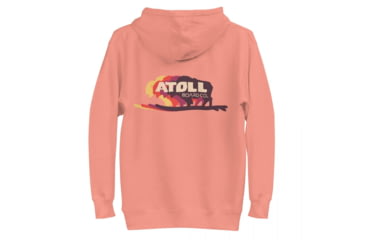 Image of Atoll Board Co Unisex Hoodie with Atoll Bison Color Shift Graphic - Dusty Rose, XL - Dusty Rose,XL, 636AA26686F48Dusty-Rose-XL