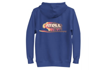 Image of Atoll Board Co Unisex Hoodie with Atoll Bison Color Shift Graphic - Team Royal, M - Team Royal,M, 636AA26686F48Team-Royal-M