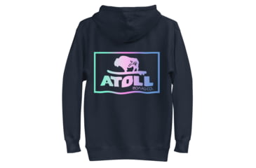 Image of Atoll Board Co Unisex Hoodie with Atoll Color Blend Graphic - Navy Blazer, L - Navy Blazer,L, 637BCD4B3AA75Navy-Blazer-L