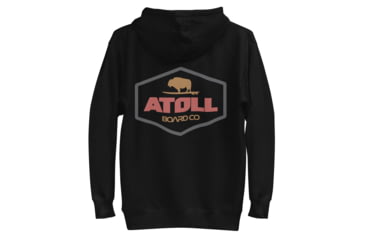 Image of Atoll Board Co Unisex Hoodie with Atoll Dimond Graphic - Black, L - Black,L, 637BCFDBC6553Black-L
