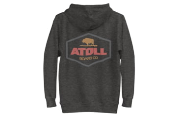 Image of Atoll Board Co Unisex Hoodie with Atoll Dimond Graphic - Charcoal Heather, 3XL - Charcoal Heather,3XL, 637BCFDBC6553Charcoal-Heather-3XL