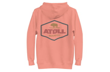Image of Atoll Board Co Unisex Hoodie with Atoll Dimond Graphic - Dusty Rose, 2XL - Dusty Rose,2XL, 637BCFDBC6553Dusty-Rose-2XL