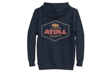 Image of Atoll Board Co Unisex Hoodie with Atoll Dimond Graphic - Navy Blazer, XL - Navy Blazer,XL, 637BCFDBC6553Navy-Blazer-XL