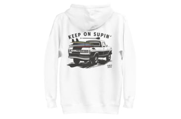 Image of Atoll Board Co Unisex Hoodie with Atoll Paddle Board Truck Graphic - White, M - White,M, 64594ED6D11D2White-M