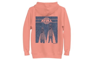 Image of Atoll Board Co Unisex Hoodie with Atoll SUP and Wake Graphic - Dusty Rose, 2XL - Dusty Rose,2XL, 637BCE6632C33Dusty-Rose-2XL