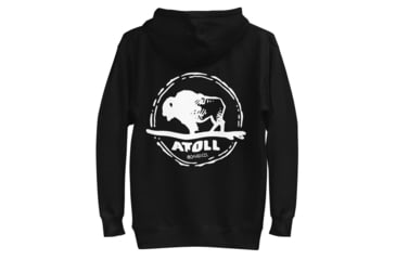 Image of Atoll Board Co Unisex Hoodie with Hand Drawn Atoll Logo - Black, XL - Black,XL, 628E8B7D50B97Black-XL