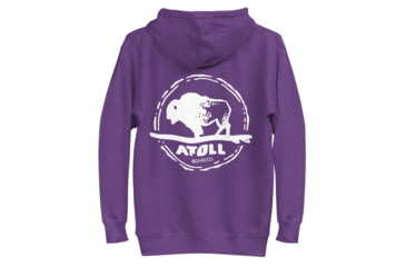 Image of Atoll Board Co Unisex Hoodie with Hand Drawn Atoll Logo - Purple, 3XL - Purple,3XL, 628E8B7D50B97Purple-3XL