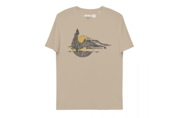 Image of Atoll Board Co Unisex organic cotton t-shirt with Atoll Lone Pine Graphic - Desert Dust, M - Desert Dust,M, 62C5FBCF3DEEDDesert-Dust-M