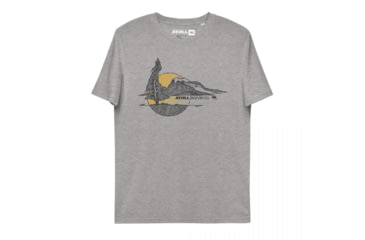 Image of Atoll Board Co Unisex organic cotton t-shirt with Atoll Lone Pine Graphic - Heather Grey, M - Heather Grey,M, 62C5FBCF3DEEDHeather-Grey-M
