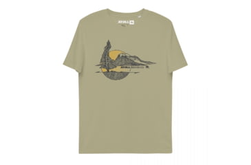 Image of Atoll Board Co Unisex organic cotton t-shirt with Atoll Lone Pine Graphic - Sage, M - Sage,M, 62C5FBCF3DEEDSage-M