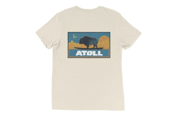 Image of Atoll Board Co Unisex Premium Tri Blend Tee with Atoll Sunset Logo Night Edition - Oatmeal Triblend, 3XL - Oatmeal Triblend,3XL, 629A4D0F8EE49Oatmeal-Triblend-3XL