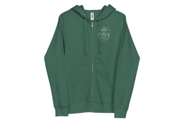 Image of Atoll Board Co Unisex Zip Up Hoodie with Atoll Skull Island Graphic - Alpine Green, XL - Alpine Green,XL, 64503E9032382Alpine-Green-XL
