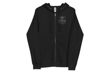 Image of Atoll Board Co Unisex Zip Up Hoodie with Atoll Skull Island Graphic - Black, S - Black,S, 64503E9032382Black-S