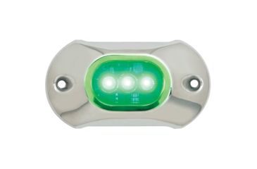 Image of Attwood Marine Light Armor Underwater LED Light, 3 LED, Green, 65UW03G-7
