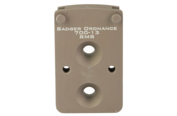 Image of Badger Ordnance C1 12 O'clock Top Optical Red Dot Sight Mount, RMR, Tan, 700-13