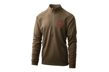 Image of Badlands Pecora HW Merino 1/4 Zip Top - Mens, Mud, Small, 21-43099