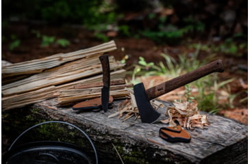 Image of Ball and Buck Winkler Knives Highland Hatchet, 4.8in, 80CrV2 Steel, Laminate Handle, White Oak, One Size, 242181202
