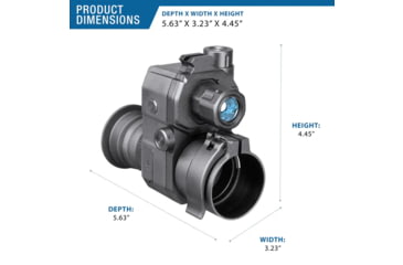 Image of Barska NVD35 Night Vision Rifle Scope Clip On, 2x16mm, Black, BQ14028