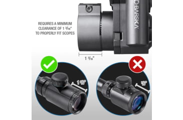 Image of Barska NVD35 Night Vision Rifle Scope Clip On, 2x16mm, Black, BQ14028