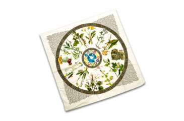 Image of Battlbox.Com Wazoo Survival Gear Forager Bandana with Pictures and Facts 12 Plants &amp; Fungus, BAN-FG-SG
