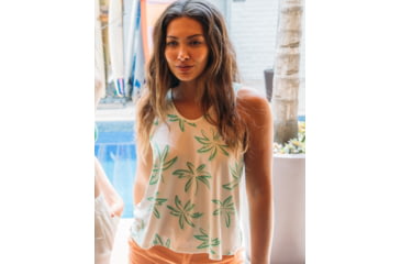 Image of Body Glove Womens Palm Scramble V-Neck Tank - Cream 81009A60, L, Cream, JT26017-Cream-L
