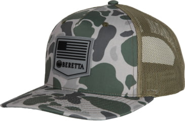 Image of Beretta PM Trucker Hat - Men's, Green Duck Camo, One Size, BC047T1675085X