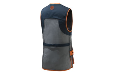 Image of Beretta Full Mesh Shooting Vest, Blue Total Eclipse &amp; Grey, Medium, GT671T155305B4M