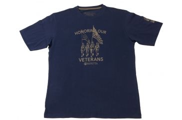 Image of Beretta Honoring Veterans T-Shirt,Eclipse Blue,Medium TS501T09620504M